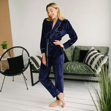 Load image into Gallery viewer, Comfy Velour 2pc Pajamas Set