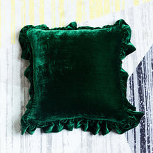 Load image into Gallery viewer, Lotus Leaf Soft Velvety Pillow