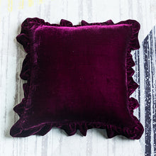 Load image into Gallery viewer, Lotus Leaf Soft Velvety Pillow