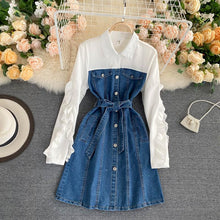 Load image into Gallery viewer, Retro Denim Dress