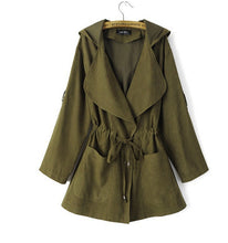 Load image into Gallery viewer, Hooded Trench Jacket
