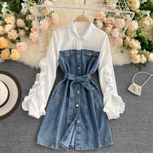 Load image into Gallery viewer, Retro Denim Dress