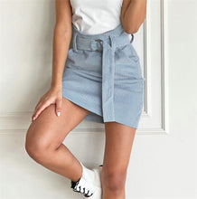 Load image into Gallery viewer, Corduroy Lace-up Skirt