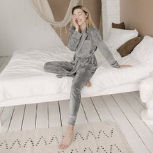 Load image into Gallery viewer, Comfy Velour 2pc Pajamas Set