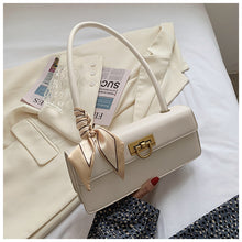 Load image into Gallery viewer, Scarf Decorated Baguette Purse