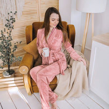 Load image into Gallery viewer, Comfy Velour 2pc Pajamas Set