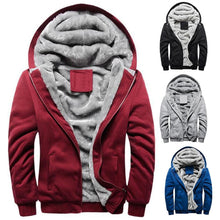 Load image into Gallery viewer, Casual Men's Thick Warm Coat Hooded Jacket