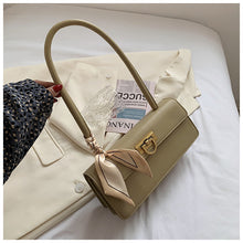 Load image into Gallery viewer, Scarf Decorated Baguette Purse