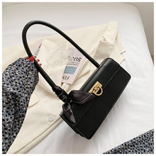 Load image into Gallery viewer, Scarf Decorated Baguette Purse