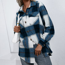 Load image into Gallery viewer, Plaid Loose Casual Shirt Jacket