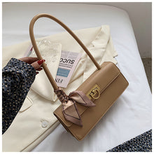 Load image into Gallery viewer, Scarf Decorated Baguette Purse