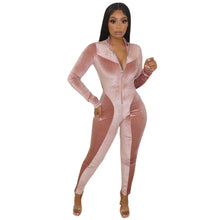 Load image into Gallery viewer, Velour Body Shaping Jumpsuit