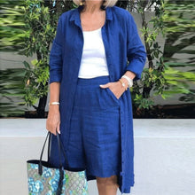 Load image into Gallery viewer, Cardigan Casual Short Pant Set