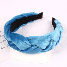 Load image into Gallery viewer, Braided Velvet Headband