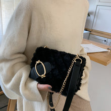 Load image into Gallery viewer, Plush Messenger Shoulder Bag