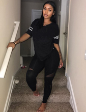 Load image into Gallery viewer, Shredded Short Sleeve T Shirt + Pants Set