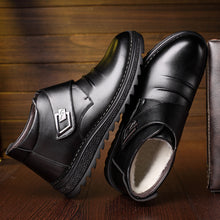 Load image into Gallery viewer, High-Top Leather Cashmere Lined Shoes