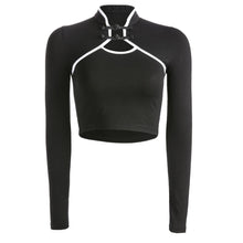 Load image into Gallery viewer, Piped Mandarin Collar Top