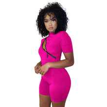 Load image into Gallery viewer, Stitched Contrasting Casual Romper