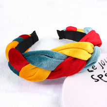 Load image into Gallery viewer, Braided Velvet Headband