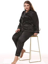 Load image into Gallery viewer, Satiny Solid Colored Pajamas Set