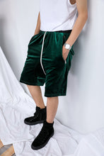 Load image into Gallery viewer, Velour Relaxed Athletic Shorts
