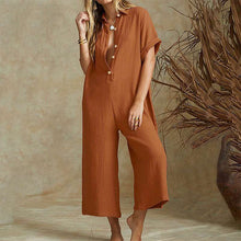 Load image into Gallery viewer, Casual Loose Crop Jumpsuit