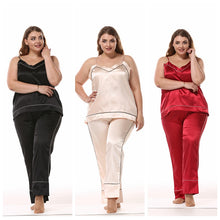 Load image into Gallery viewer, Flirty, Silky Pajama Pants Set