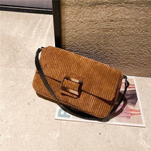 Load image into Gallery viewer, Corduroy Shoulder Bag