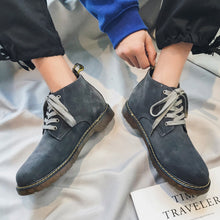 Load image into Gallery viewer, Suede Casual Laced Boots