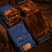 Load image into Gallery viewer, Fleeced Lined Denim Pants