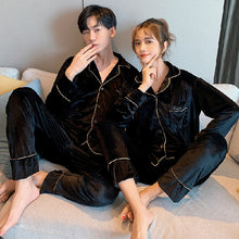 Load image into Gallery viewer, Couples Warm Velveteen Pajamas