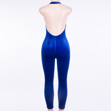 Load image into Gallery viewer, Fitted Velvet Jumpsuit