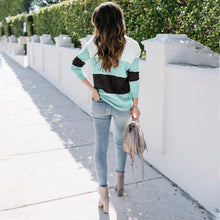 Load image into Gallery viewer, Color Block Loose Sweater