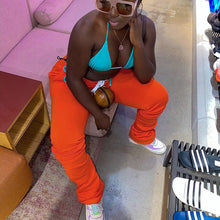 Load image into Gallery viewer, High-Waisted, Bottom Piled Jogger Pants