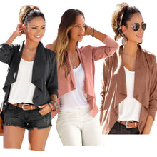 Load image into Gallery viewer, Brushed Cotton Irregular Hem Jacket