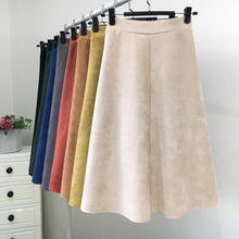 Load image into Gallery viewer, Brushed Velour High Waisted Skirt