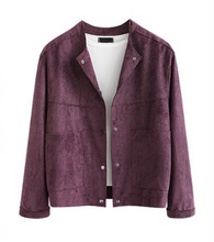 Load image into Gallery viewer, Suede Single Breasted Jacket