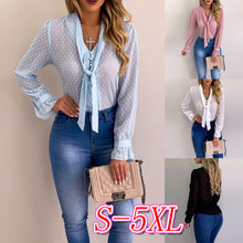 Load image into Gallery viewer, Mesh Button Designed Long-Sleeved Top