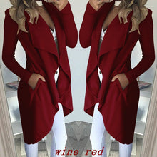 Load image into Gallery viewer, Large Lapel Loose Fit Trench Coat