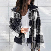 Load image into Gallery viewer, Woolen Dual Color Contrasting Jacket
