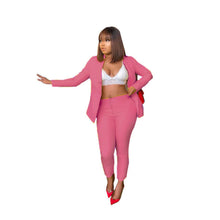 Load image into Gallery viewer, Two-PC Bright Colored Pants Suit
