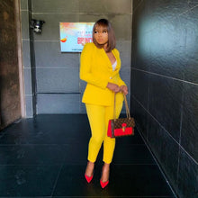 Load image into Gallery viewer, Two-PC Bright Colored Pants Suit