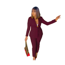 Load image into Gallery viewer, Two-PC Bright Colored Pants Suit