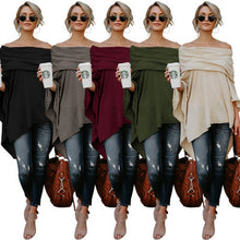 Load image into Gallery viewer, Irregular Hem Casual Fit Blouse