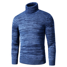 Load image into Gallery viewer, Multi-colored Cotton Casual Turtleneck