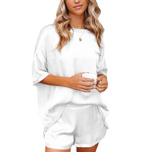 Load image into Gallery viewer, Solid Color Satiny Pajama Short Set