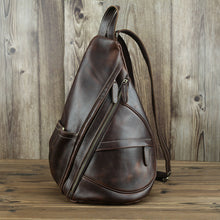 Load image into Gallery viewer, Leather Shoulder Strapped Chest Bag