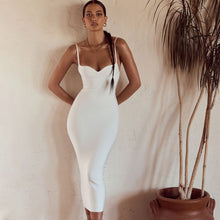 Load image into Gallery viewer, Fitted Spandex Spaghetti Strap Dress