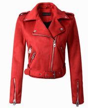 Load image into Gallery viewer, Suede Short Stylish Women's Jacket